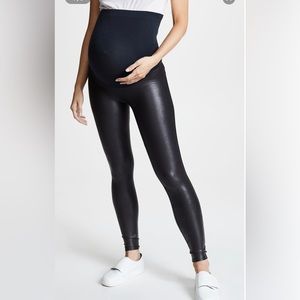 Spanx Maternity Faux Leather Leggings